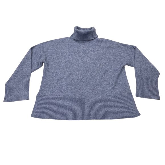 J Crew Turtleneck Wool Alpaca Sweater, NWT, Blue, S - Picture 8 of 9